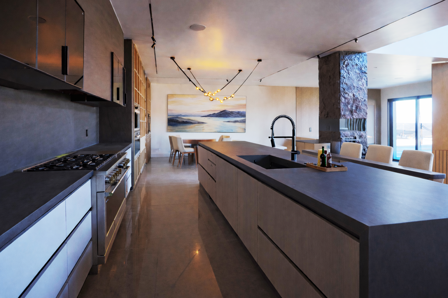 Custom kitchen remodel in Utah featuring timeless design, premium cabinetry, and natural stone countertops
